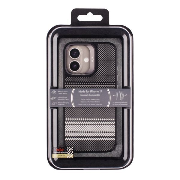 Чохол Kajsa Resort Collection Gradient Stripe with MagSafe для iPhone 17 Black 2020000507581 фото