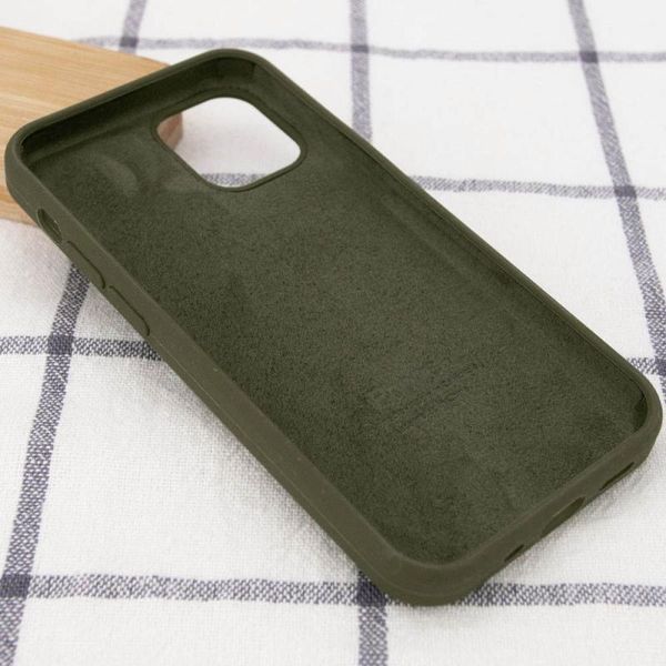Чохол Silicone Case Full Protective для Apple iPhone 14 Plus (6.7") Dark Olive 555-04032 фото