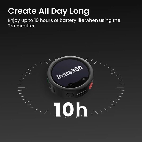 Бездротова мікрофонна система Insta360 Mic Pro (2TX+1RX) 6942590200771 фото