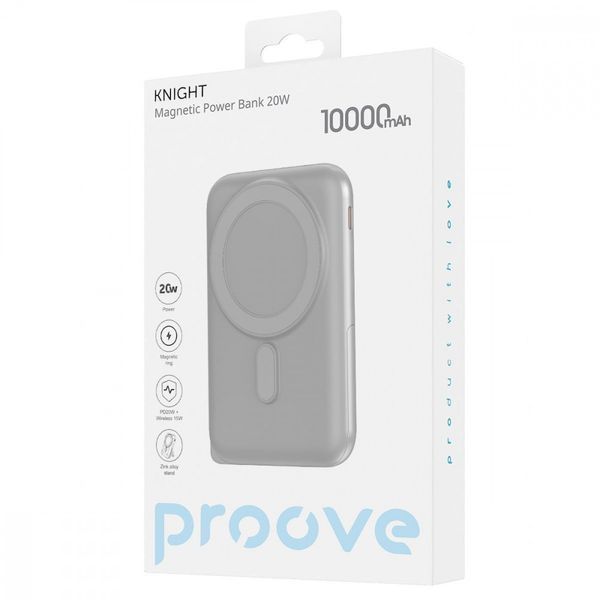 Power Bank Proove Knight 20W 10000mAh Dark Gray PBGI20012205 фото