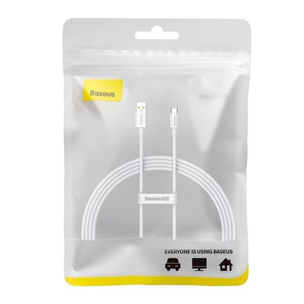 Кабель Baseus Superior Series Fast Charging Data Cable USB to Type-C 100W 1.5m Moon White P10320102214-02 фото
