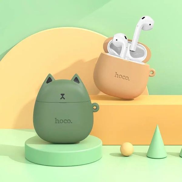 Беспроводные наушники HOCO EW45 True wireless stereo headset Caramel Cat 6931474789242 фото