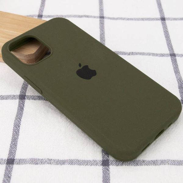 Чохол Silicone Case Full Protective для Apple iPhone 14 Plus (6.7") Dark Olive 555-04032 фото