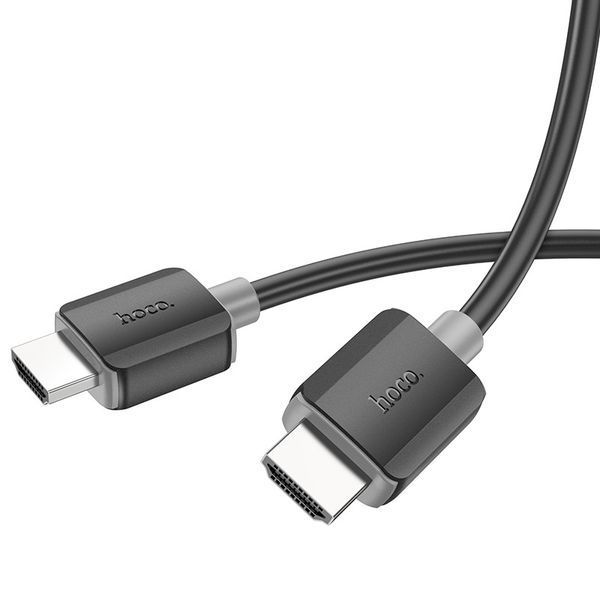 Кабель HOCO US08 HDTV 2.0 male-to-male 4K HD data cable(L=3M) Black 6931474799401 фото
