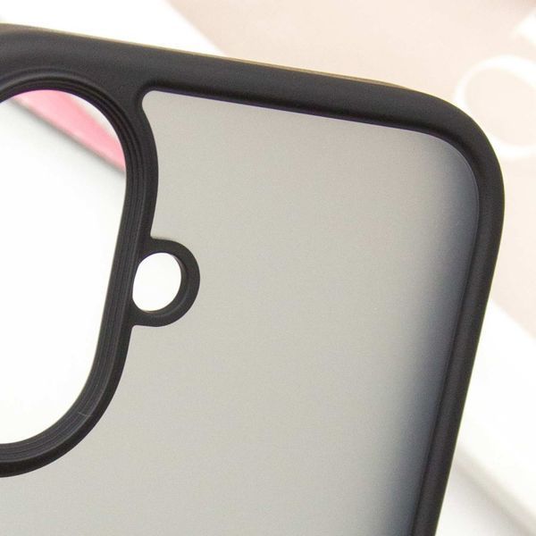 TPU+PC чохол Metal Buttons для Apple iPhone 16 (6.1") Чорний 777-08258 фото