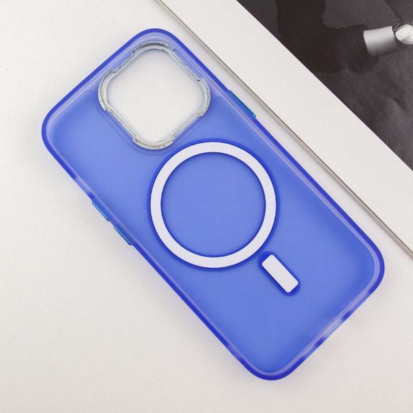 Чехол TPU+PC Lily with MagSafe для Apple iPhone 13 Pro Max (6.7") Blue 214-03610 фото