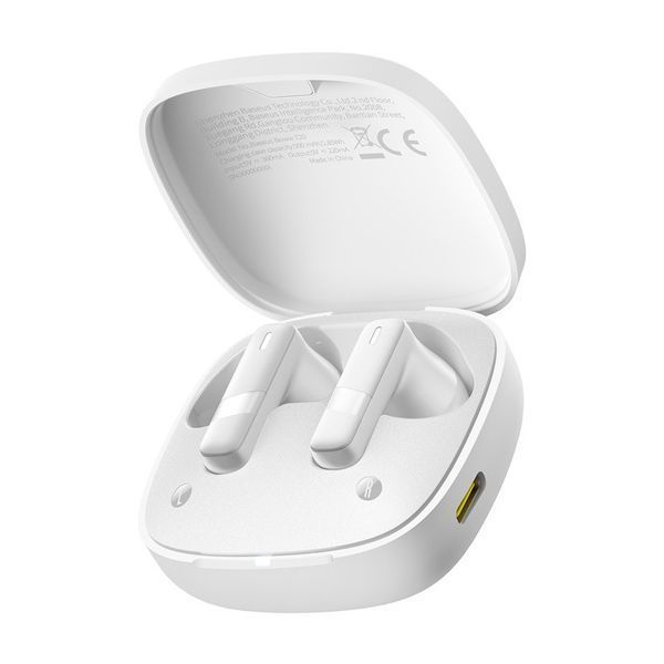 Бездротові навушники TWS Baseus Bowie E20, ENC, IPX5, Stellar White A00069700223-00 фото