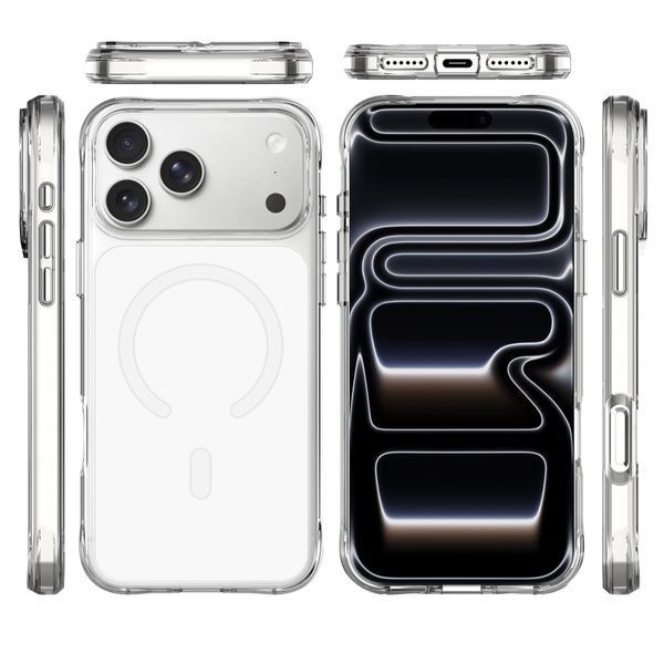 Чохол TPU+PC Space Pure Color with Magnetic Fit для Apple iPhone 17 Pro / 18 Pro (6.3") White ILSO-00000088008-1 фото