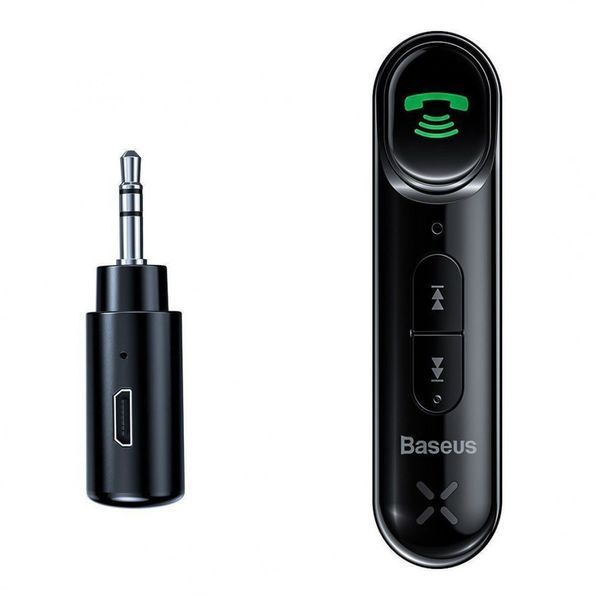 Адаптер AUX Baseus Qiyin Car Bluetooth Receiver Black WXQY010001 фото
