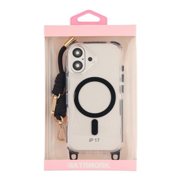 Чохол TPU+PC LanyardCase with MagSafe для iPhone 17 Black 2020000499930 фото