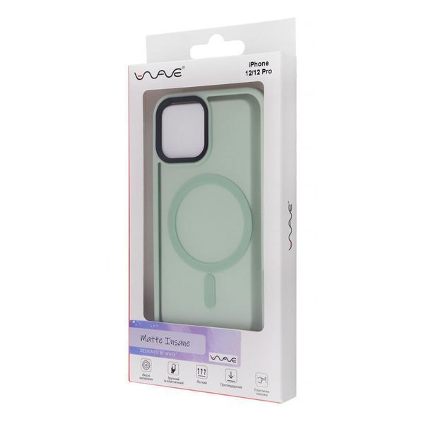 Чохол WAVE Matte Insane Case with Magnetic Ring для iPhone 12/12 Pro Black 656-07783 фото