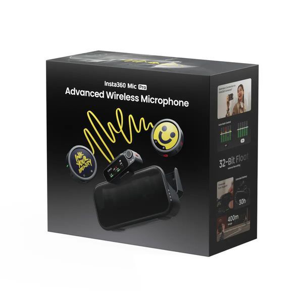 Бездротова мікрофонна система Insta360 Mic Pro (2TX+1RX) 6942590200771 фото