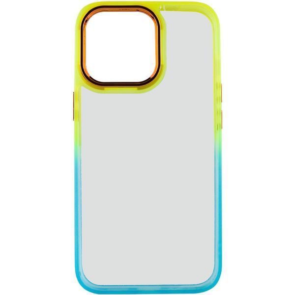 Чохол TPU+PC Fresh sip series для Apple iPhone 14 Pro Max (6.7") Бірюзовий / Помаранчевий 777-06682 фото