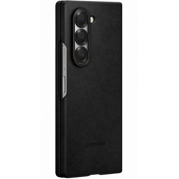 Кожаный чехол Leather Case для Samsung Galaxy Z Fold6 Black 555-03230 фото