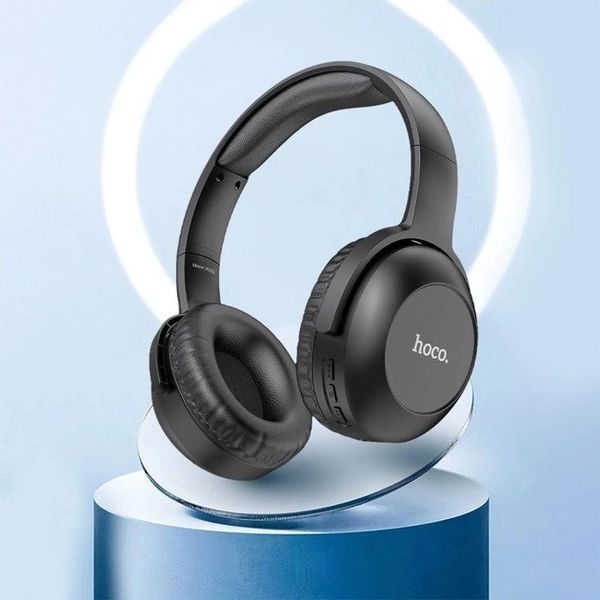 Бездротові Bluetooth-навушники з активним шумопоглинанням Hoco W37 Чорні 202-00099 фото