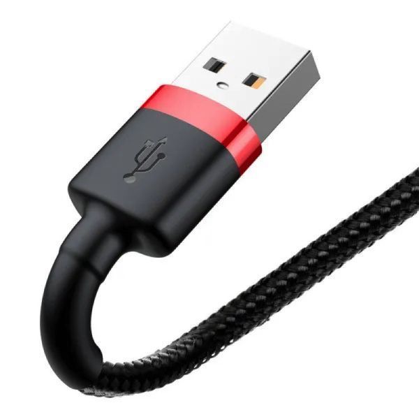 Кабель Baseus Cafule Cable USB For Lightning 1.5A 2m Red+Black CALKLF-C19 фото