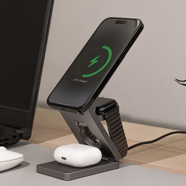 Беспроводное ЗУ Proove Titan Volt 3 in 1 Gray WSTV15000003 фото