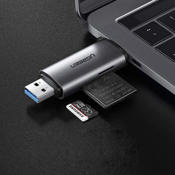 Кардридер UGREEN CM185 USB-C/USB-A Card Reader (UGR-50706) UGR-50706 фото