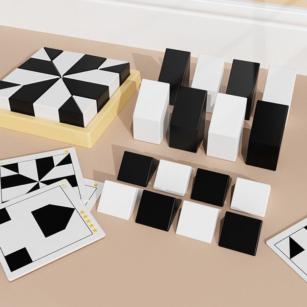 Настольная интерактивная игра Ummi ME-149 Hidden Black and White Blocks 656-03324 фото