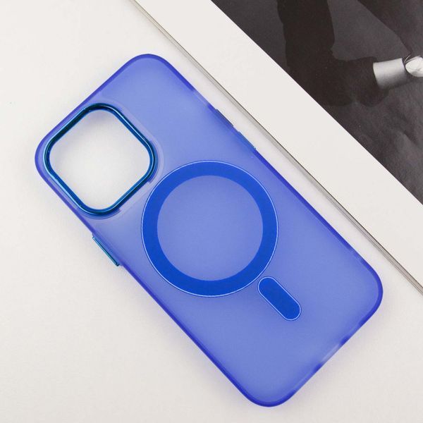 Чехол TPU+PC Lily with MagSafe для Apple iPhone 13 Pro Max (6.7") Blue 214-03610 фото