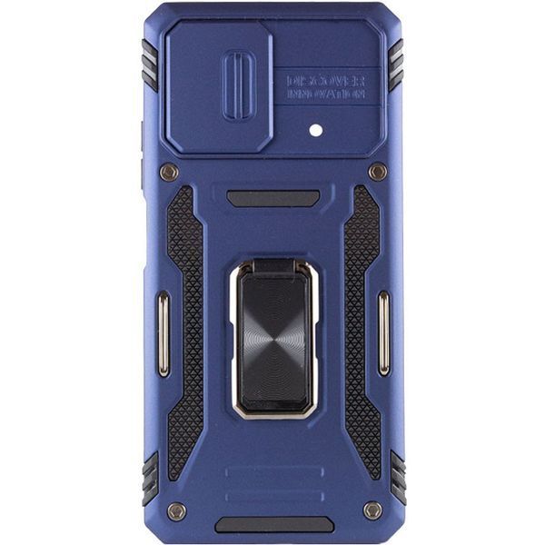 Ударопрочный чехол Camshield Army Ring для Xiaomi Poco F5 / Note 12 Turbo Navy Blue 777-05066 фото