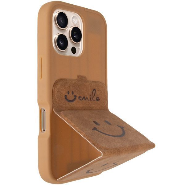 Чехол TPU Panel Stand для Apple iPhone 16 Pro (6.3") Soft Smile 777-09425 фото