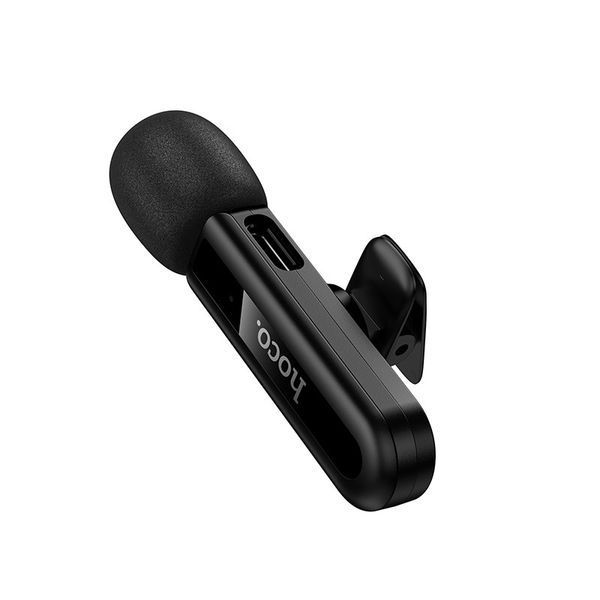 Беспроводная микрофонная система HOCO L20 Fair (Lightning) Black 6942007655484 фото