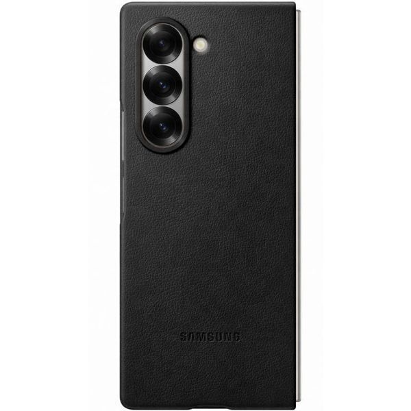 Кожаный чехол Leather Case для Samsung Galaxy Z Fold6 Black 555-03230 фото
