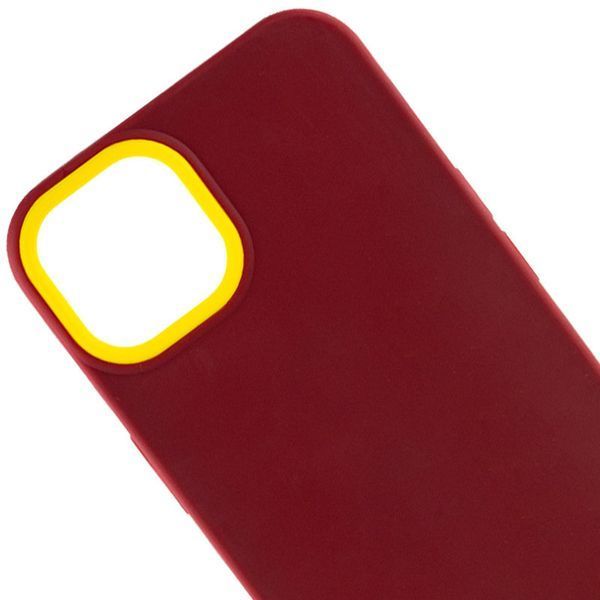 Чохол TPU+PC Bichromatic для Apple iPhone 11 Pro (5.8") Brown burgundy / Yellow 555-03932 фото