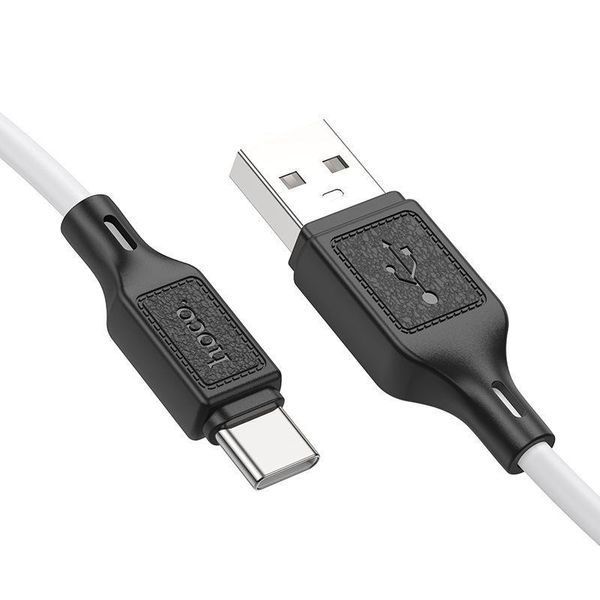 Кабель HOCO X90 Cool silicone charging data cable for Type-C White 6931474788450 фото