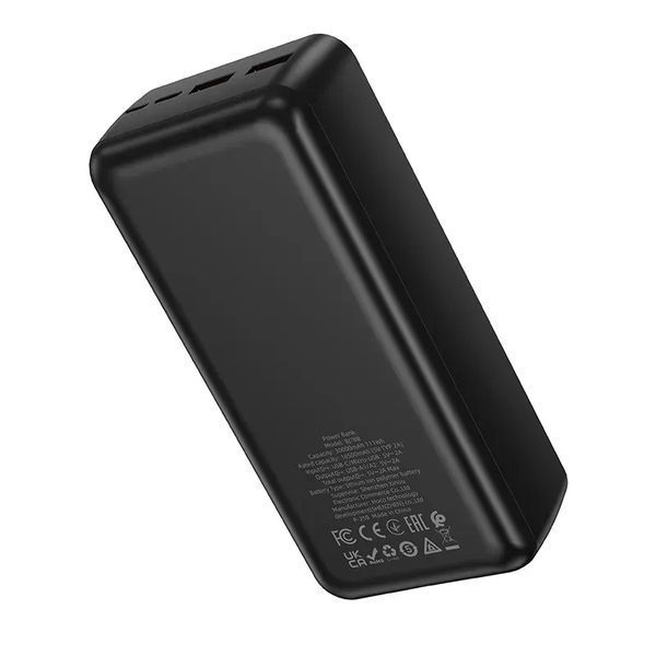 Внешний аккумулятор BOROFONE BJ78B Clever (30000 mAh) Black 216-00127 фото