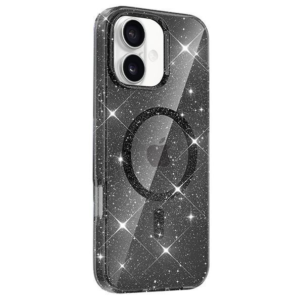 Чехол TPU Eclipse Sparkle (MagFit) для Apple iPhone 16 (6.1") Black 214-03767 фото
