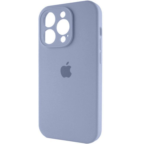 Силиконовый чехол с закрытой камерой для iPhone 16 Pro Sierra Blue 666-01259 фото