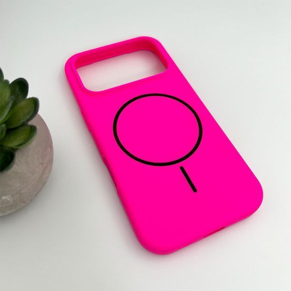 Чохол для смартфона Silicone Case Magnetic для Apple iPhone 17 Pro Shiny Pink 666-04146 фото
