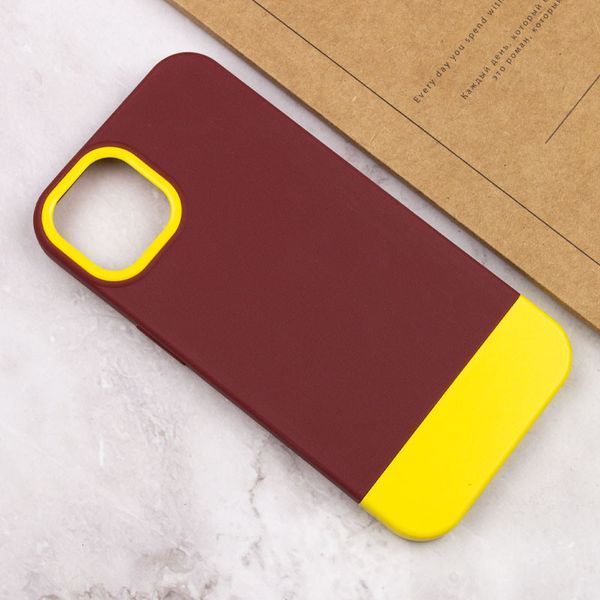 Чохол TPU+PC Bichromatic для Apple iPhone 11 Pro (5.8") Brown burgundy / Yellow 555-03932 фото