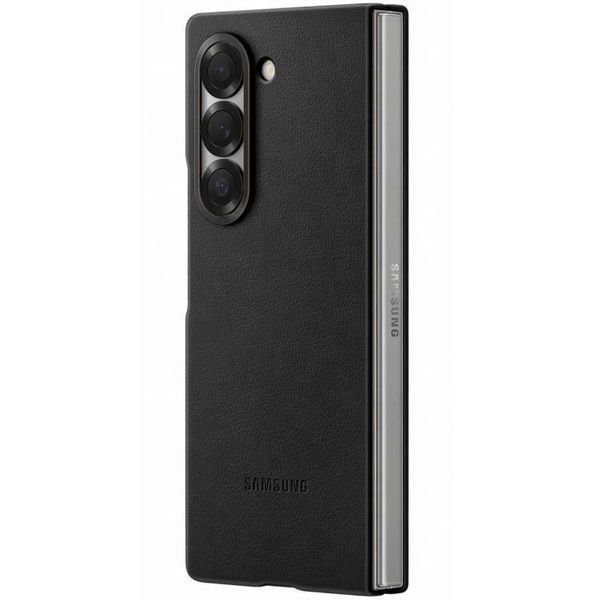 Кожаный чехол Leather Case для Samsung Galaxy Z Fold6 Black 555-03230 фото
