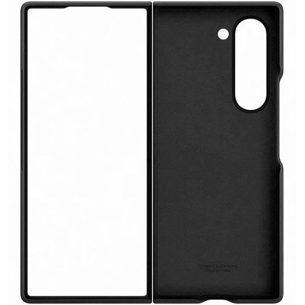 Кожаный чехол Leather Case для Samsung Galaxy Z Fold6 Black 555-03230 фото
