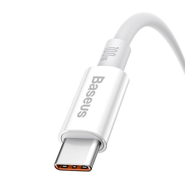 Кабель Baseus Superior Series Fast Charging Data Cable USB to Type-C 100W 1.5m Moon White P10320102214-02 фото