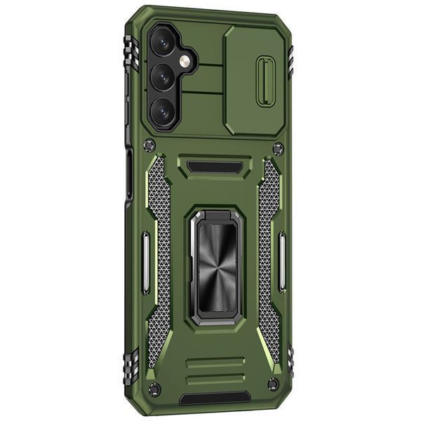 Ударостійкий чохол Camshield Army Ring для Samsung Galaxy S23 FE Army Green 777-05016 фото
