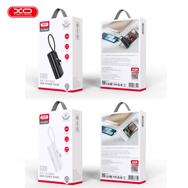Power Bank XO PB304 Emergency mini 5000mAh для iPhone 216-00044 фото