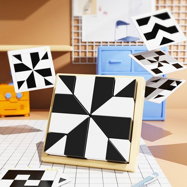 Настольная интерактивная игра Ummi ME-149 Hidden Black and White Blocks 656-03324 фото