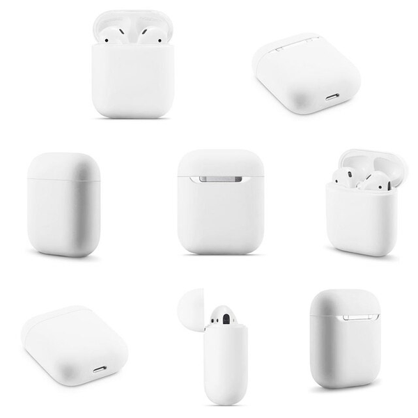 Силиконовый чехол для наушников AirPods 2 White 203-00001 фото