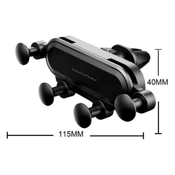 Автоутримувач для телефону WUW Z25 Чорний 201-00025 фото