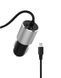 Автомобильное зарядное устройство Denmen DZ11L + кабель Lightning USB QC 3.0 18W Черный 209-00090 фото 2