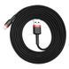 Кабель Baseus Cafule Cable USB For Lightning 1.5A 2m Red+Black CALKLF-C19 фото 3