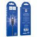 Кабель HOCO X50 USB to iP 2.4A, 1m, nylon, aluminum connectors, Black 6931474734198 фото 2