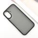 TPU+PC чохол Metal Buttons для Apple iPhone 16 (6.1") Чорний 777-08258 фото 3