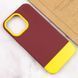 Чехол TPU+PC Bichromatic для Apple iPhone 13 Pro (6.1") Brown burgundy / Yellow 555-03982 фото 4
