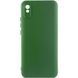 Чехол TPU GETMAN Liquid Silk Full Camera для Xiaomi Redmi 9A Зеленый / Dark green ILSO-00000075780-3 фото