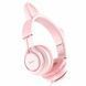 Наушники HOCO W36 Cat ear headphones with mic Pink 656-01040 фото 1